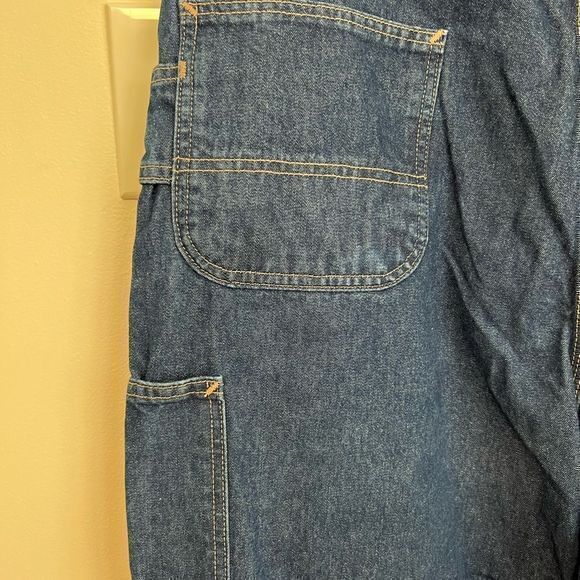 Carhartt Men's FRB13 DNM NFPA 2112 Fire Resistant Dungaree Jeans Blue Size 42x32 - Picture 7 of 9